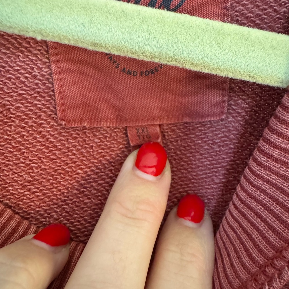 aerie Burnt Orange Crewneck Sweatshirt - Picture 2 of 2